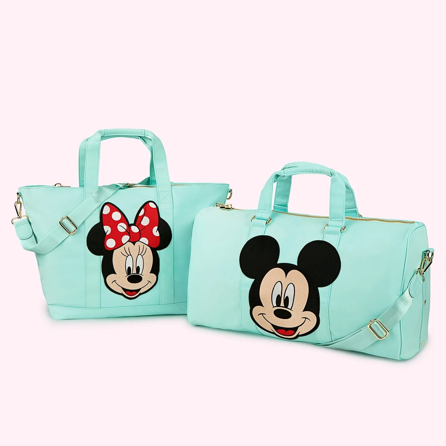 Classic Cotton Candy Tote with Jumbo Disney Minnie Mouse Patch