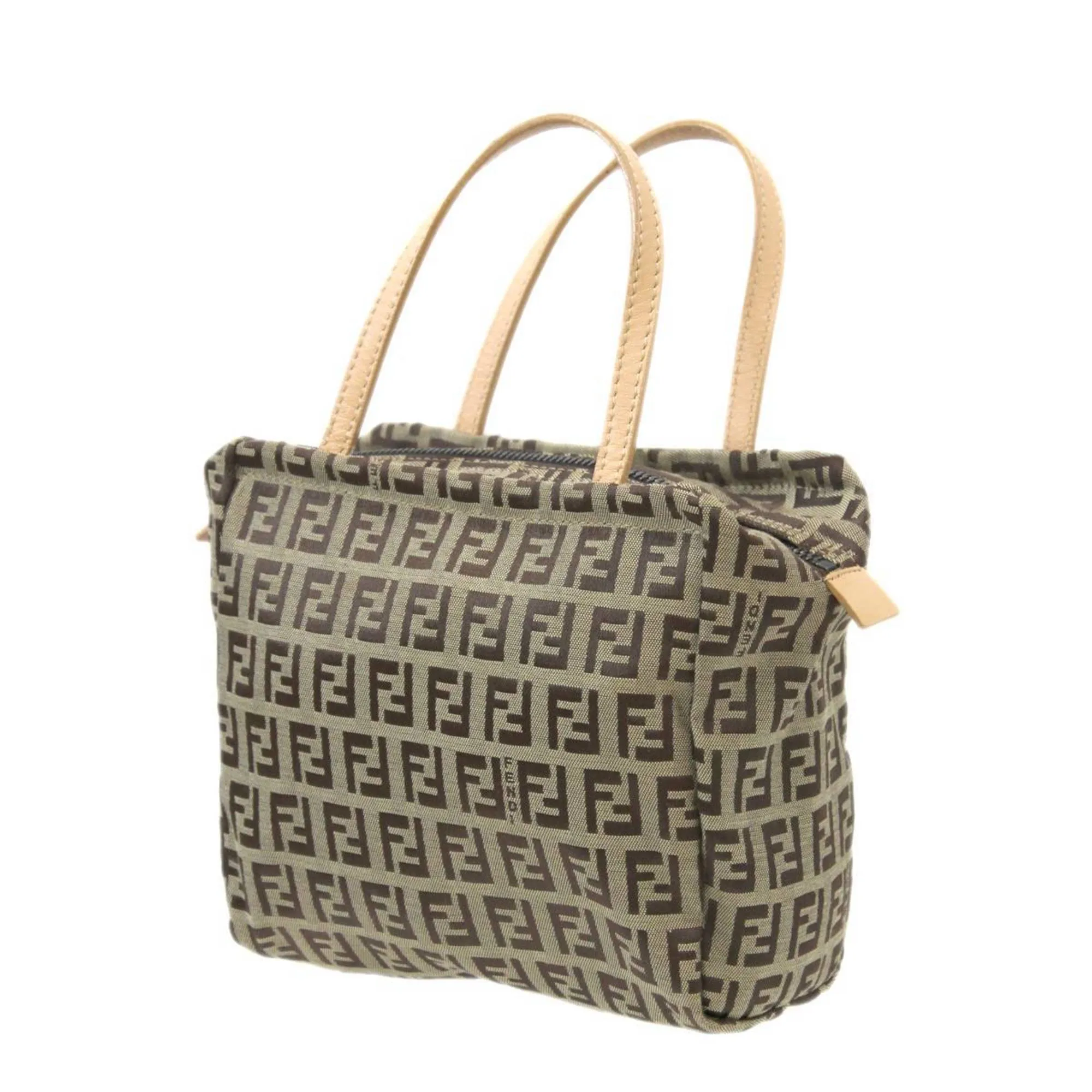 FENDI Canvas Zucca Beige 2415 SN000-028