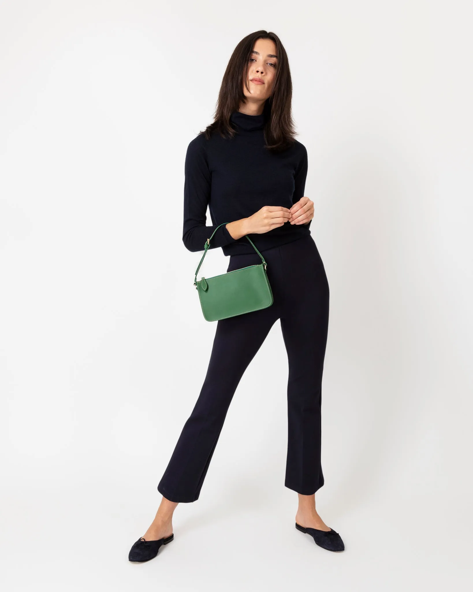 Louisa Bag in Green Leather