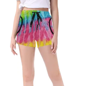 Multi Tie-dye Women's Mid-Length Board Shorts