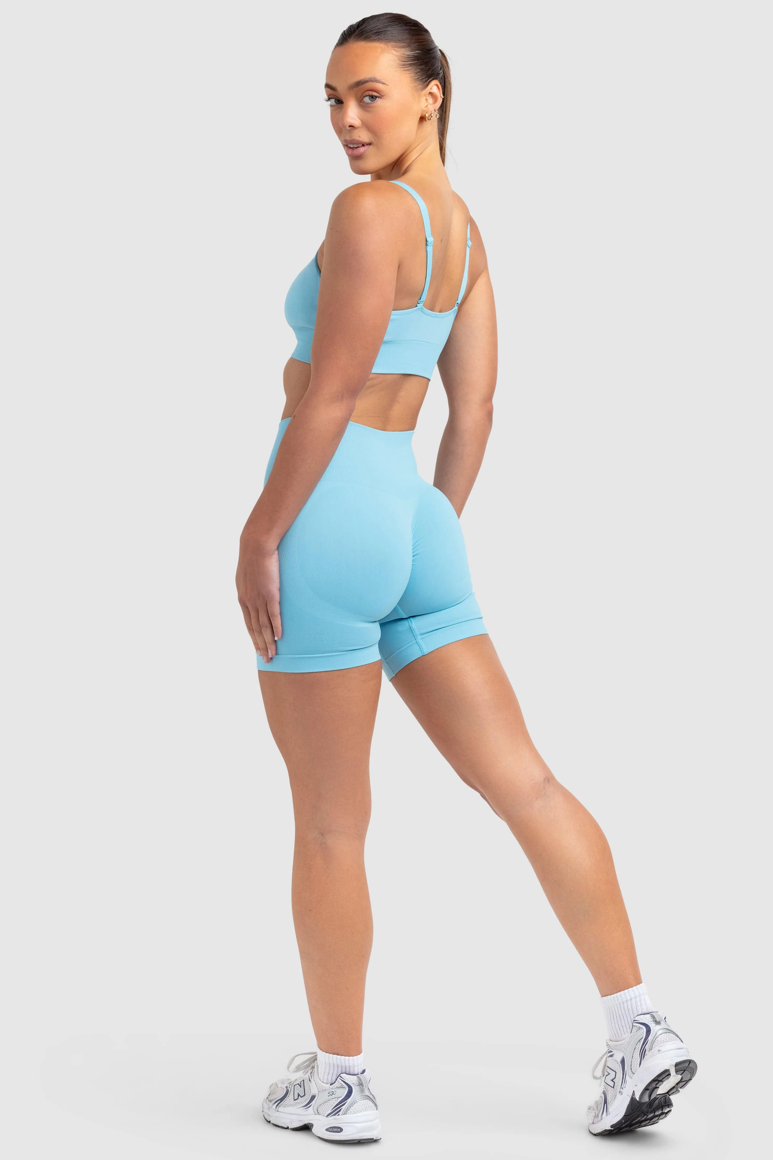 Scrunch 2 Seamless Shorts - Baby Blue