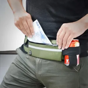 Waist Bag Sports Running  Mobile Phone   Anti-theft  Safety Reflective Strip Water Resistant Army Green Red Navy AC-040004